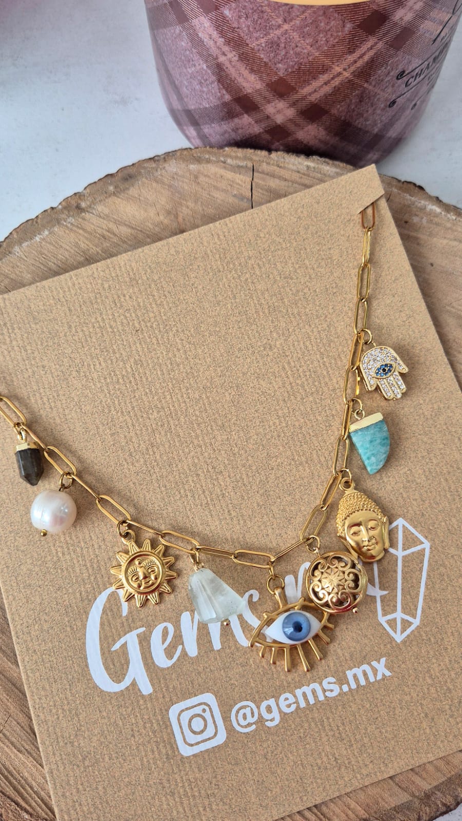 🚨 ÚNICA PIEZA Collar charms ojo de protección