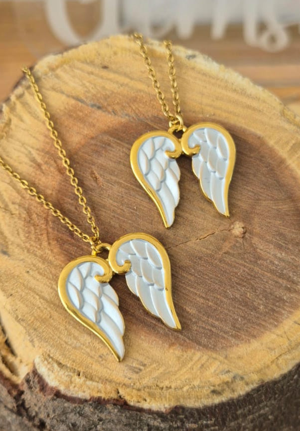 Collar amuleto alas de ángel