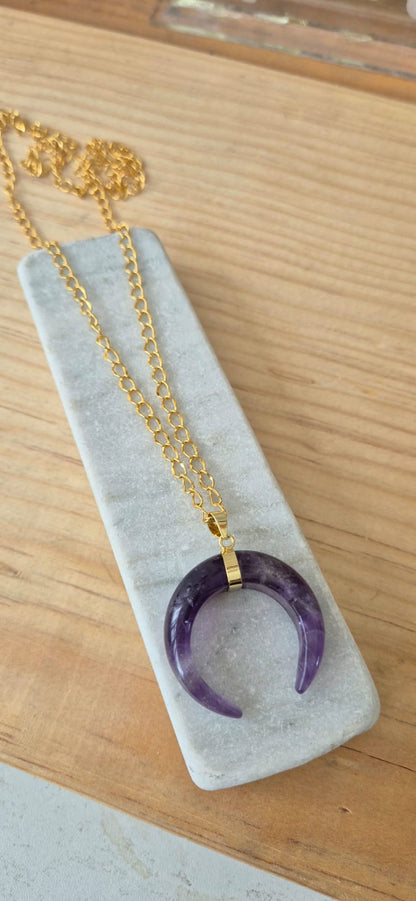Collar luna amatista