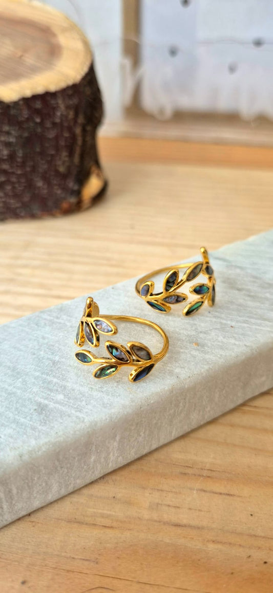 Anillo olivo abulón