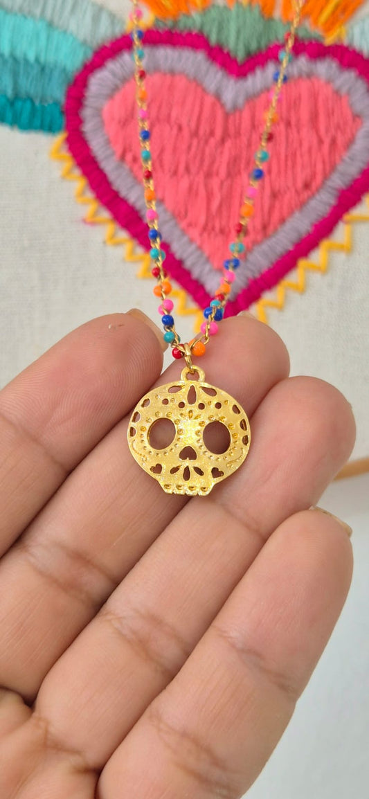 Collar calaverita de azucar