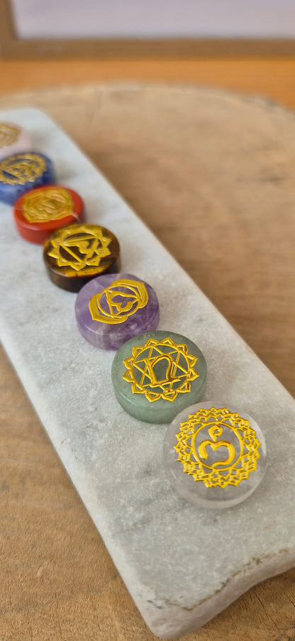 Set piedra natural Chakras