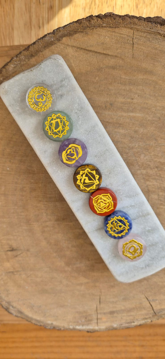 Set piedra natural Chakras