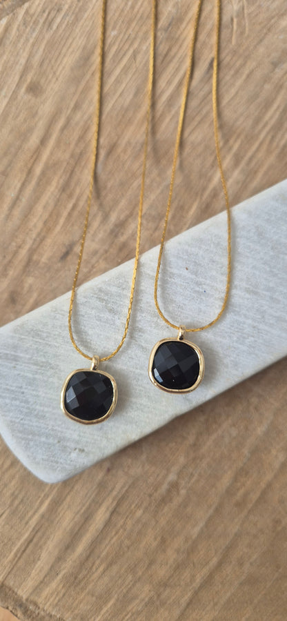 Collar mini obsidiana