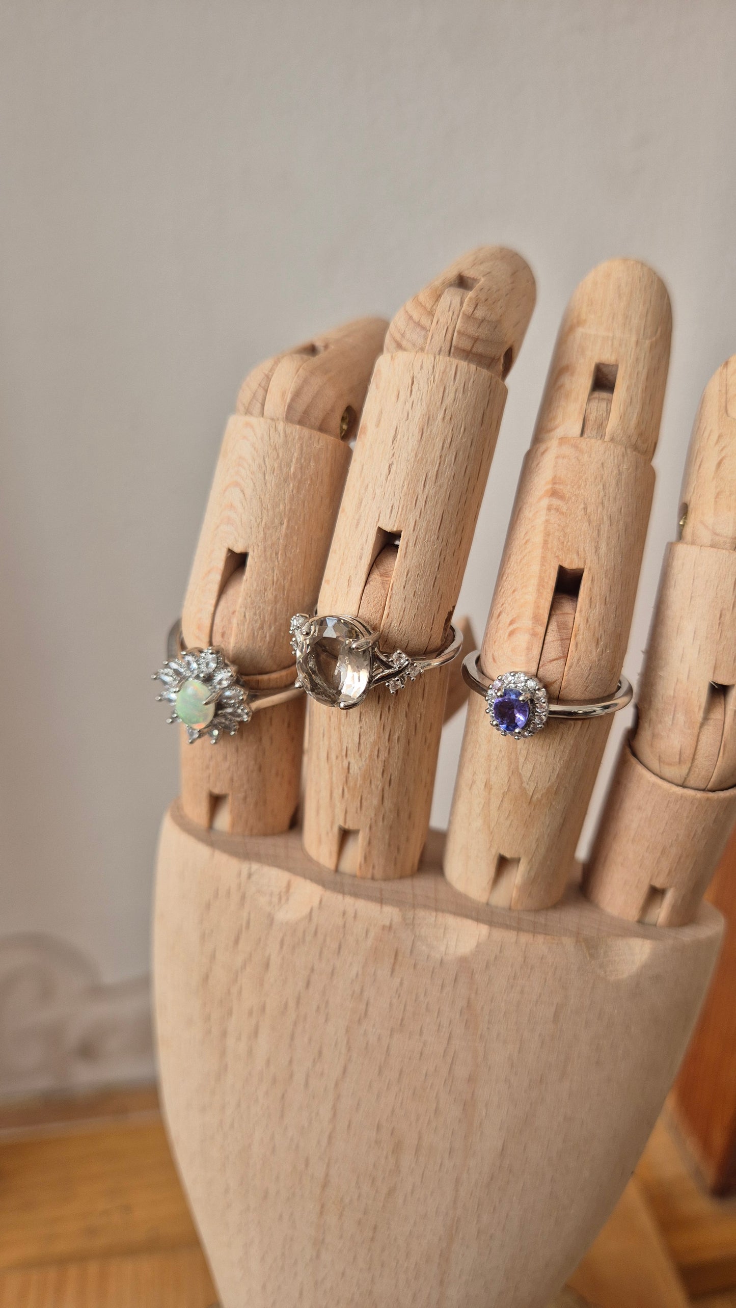 Anillo ajustable tanzanita