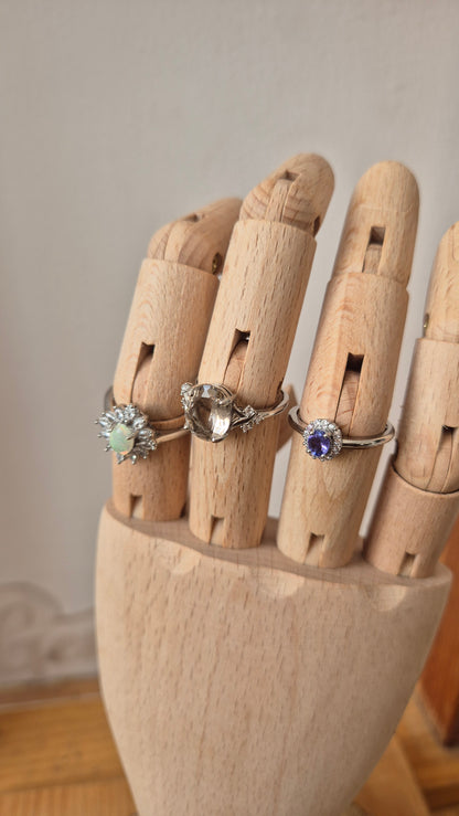 Anillo ajustable tanzanita