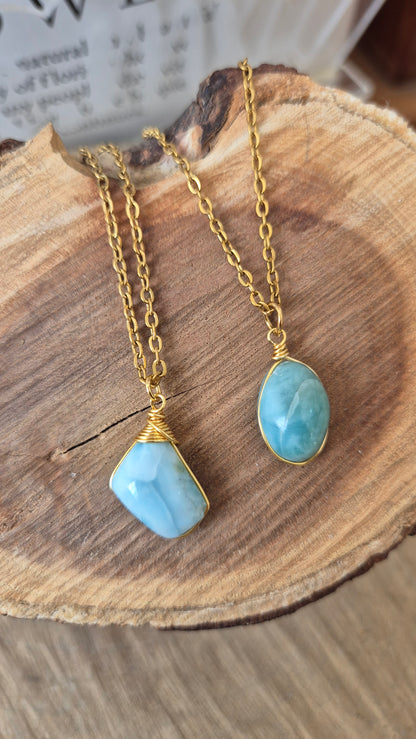 Collar básico larimar
