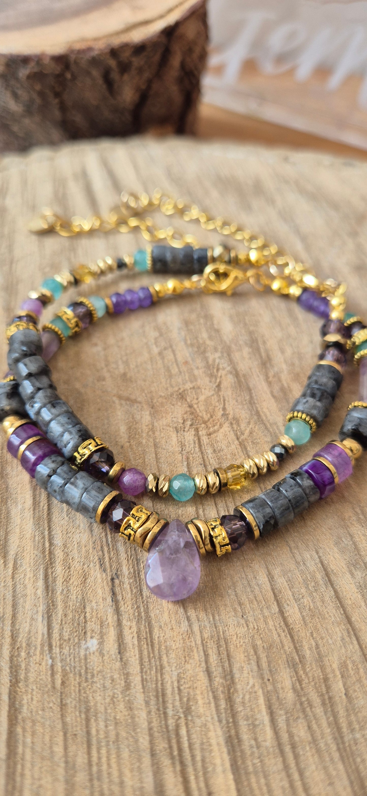 Set pulseras amatista