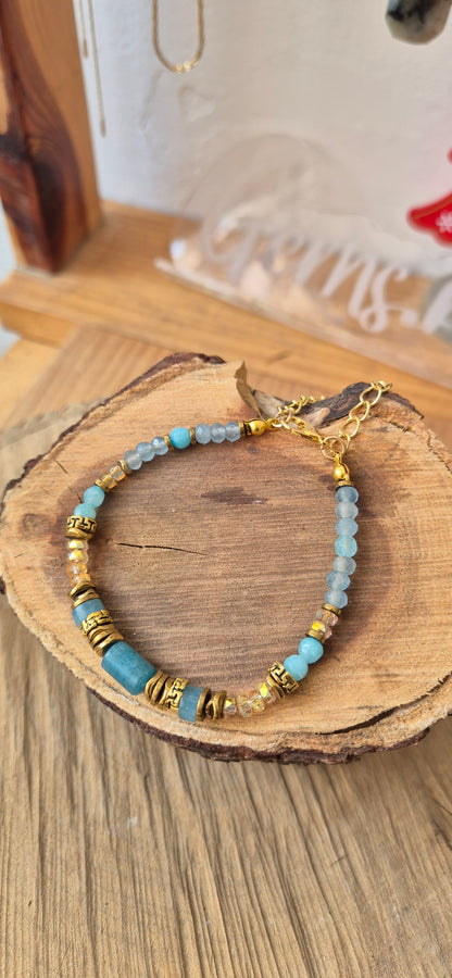 Pulsera aguamarina